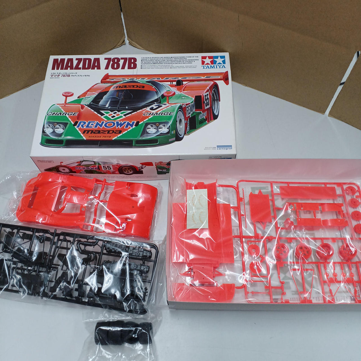 TAMIYA 1/24 Mazda 787B Display Model Sports Car Series NO.352 Unassembled