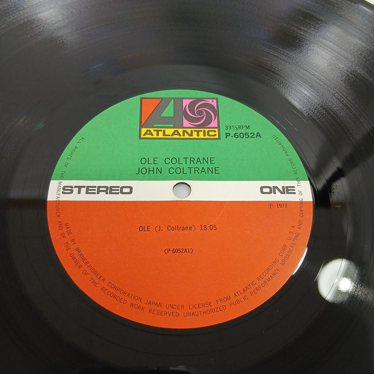 ATRANTIC 【EX】 JOHN COLTRANE/OLE COLTRANE P-6052A