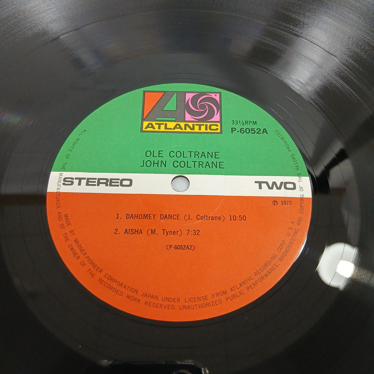 ATRANTIC 【EX】 JOHN COLTRANE/OLE COLTRANE P-6052A
