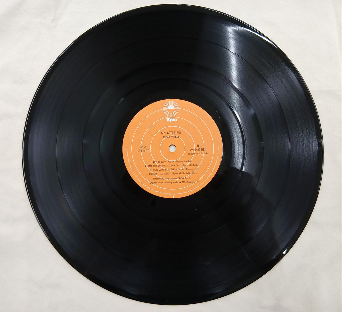 EPIC・SONY Record SIN AFTER SIN