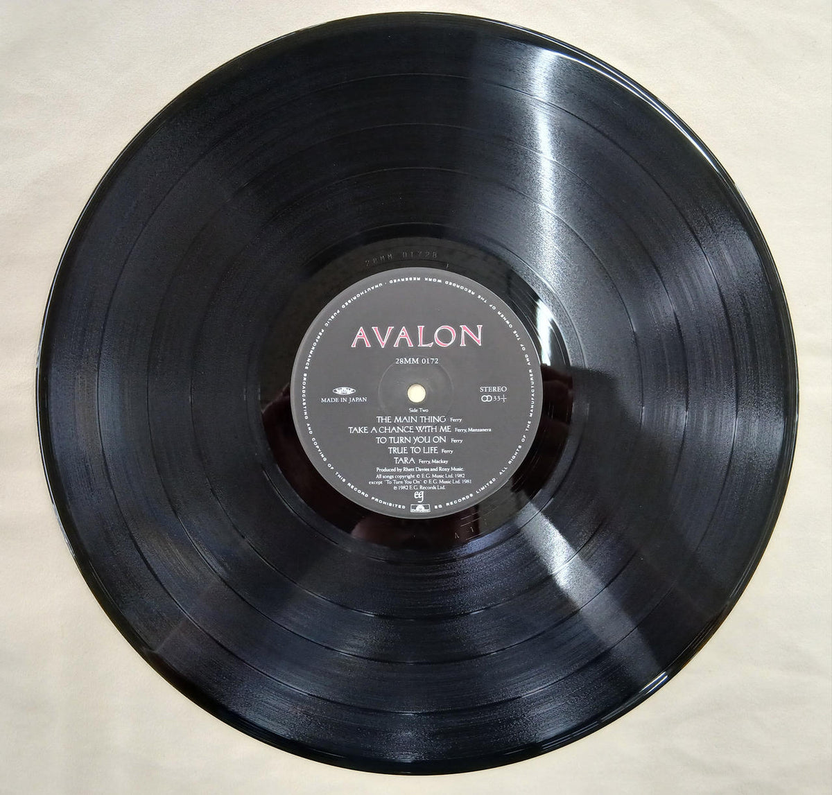 Polydor Records Record Avalon