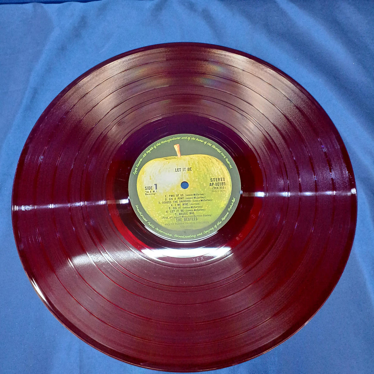 Toshiba Musical Industries, Ltd. LP Record AP-80189 / The Beatles Let It