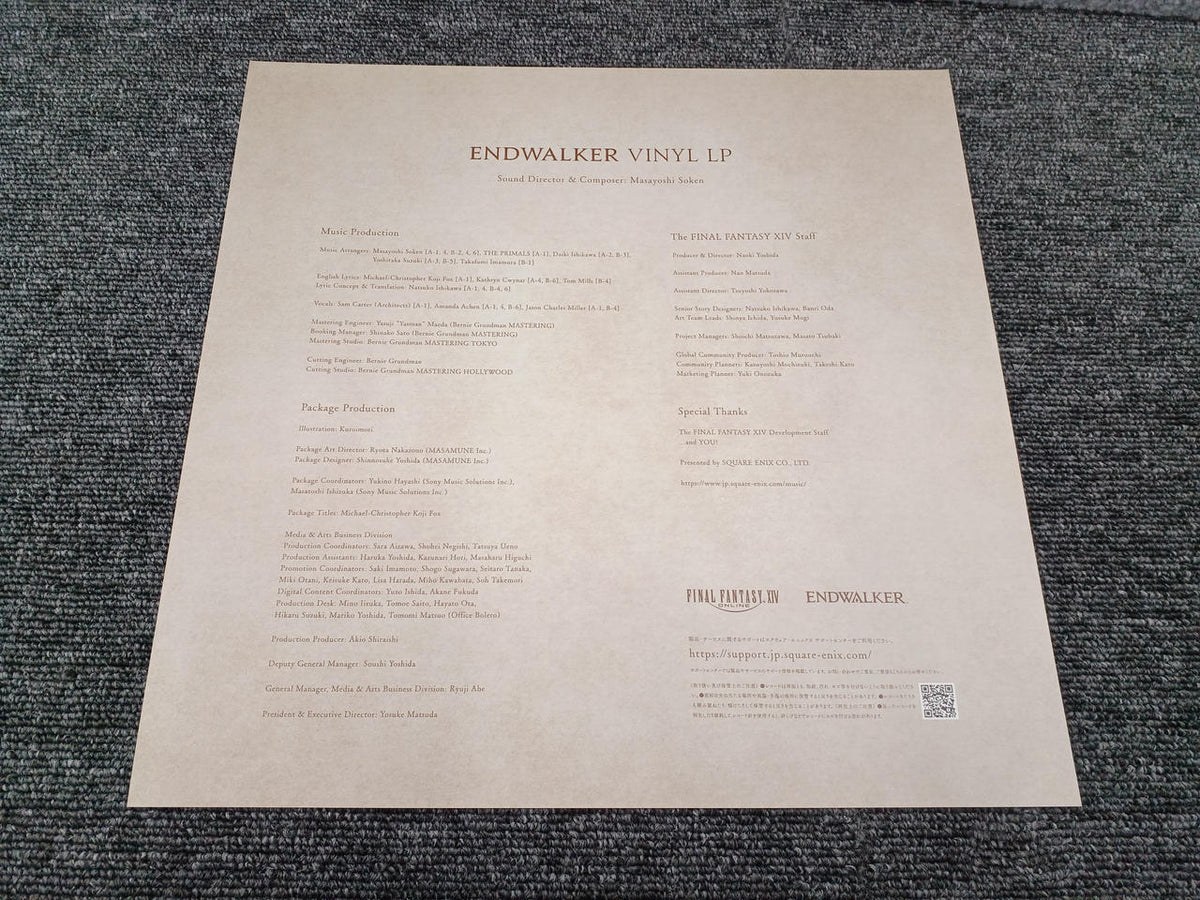 SQUARE LP ENDWALKER VINYL LP