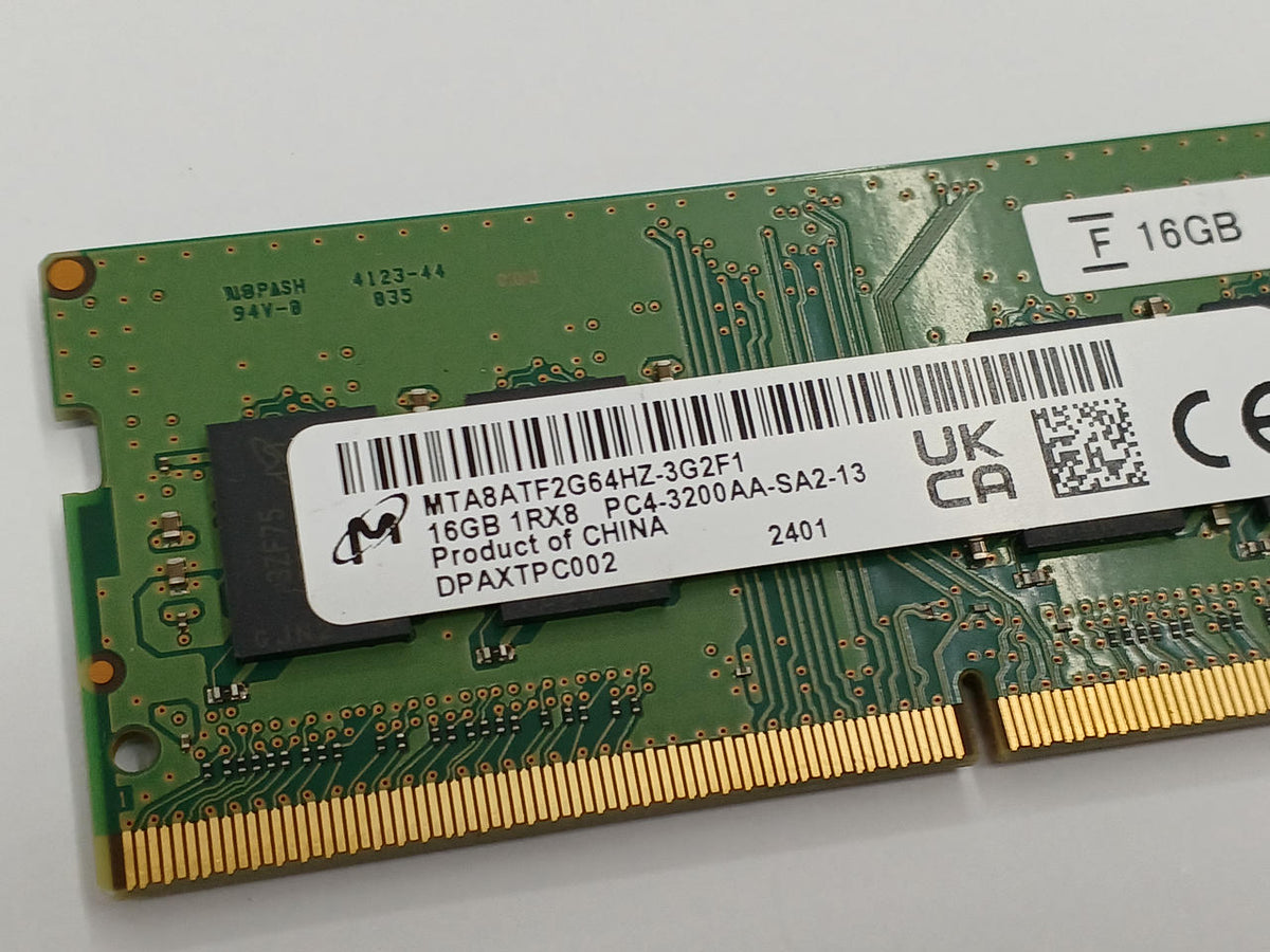 MICRON DDR4-3200 16GB 1 chip MTA8ATF2G64HZ-3G2F1