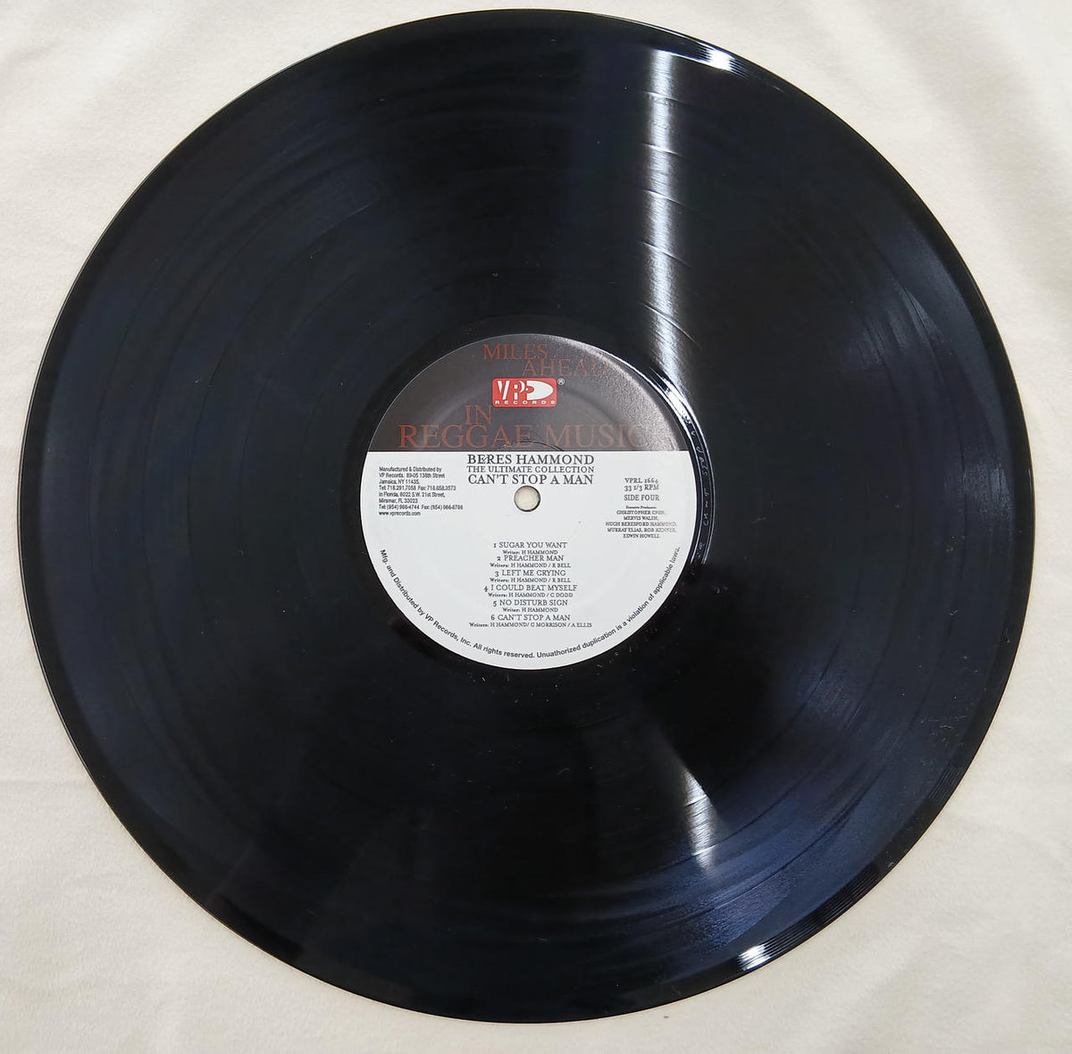 VP RECORDS Record CAN'T STOP A MAN