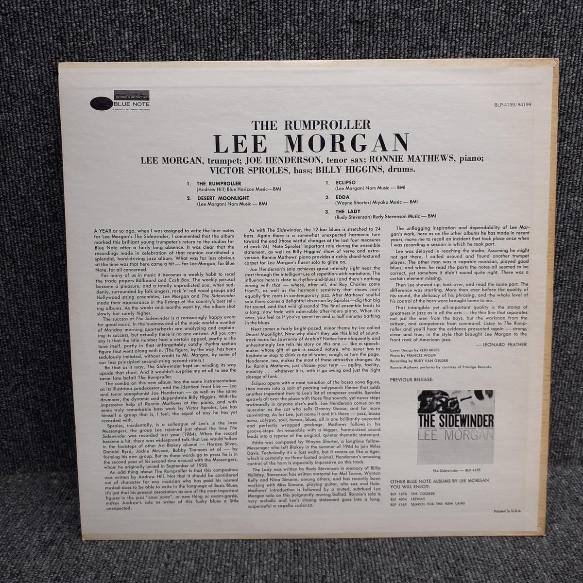 BLUE NOTE THE RUMPROLLER BLP-4199