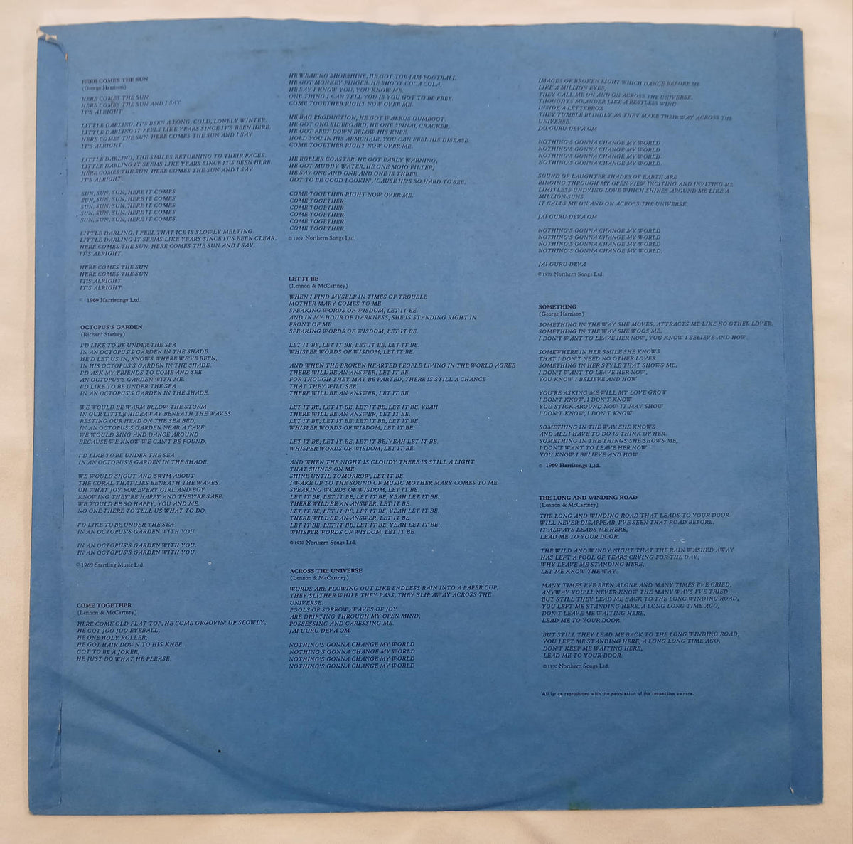 Toshiba EMI Record: The Beatles 1967~1970