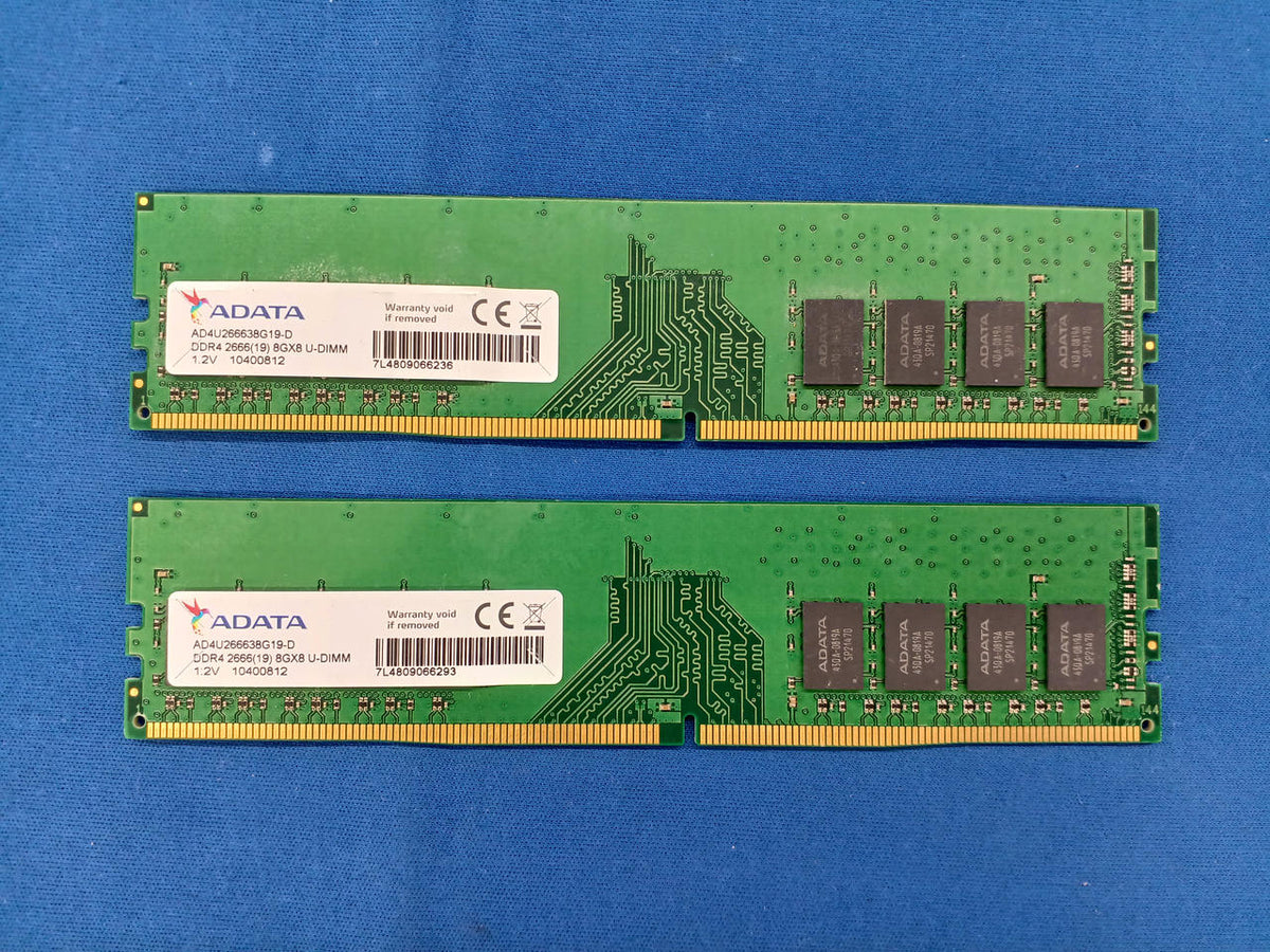 ADATA DDR4 PC4-21300 8GB× 2 Chips AD4U266638G19-D