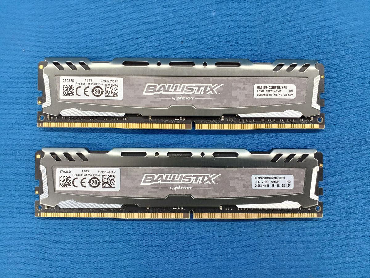 MICRON DDR4 PC4-21300 16GB× 2 Discs BLS16G4D26BFSB.16FD