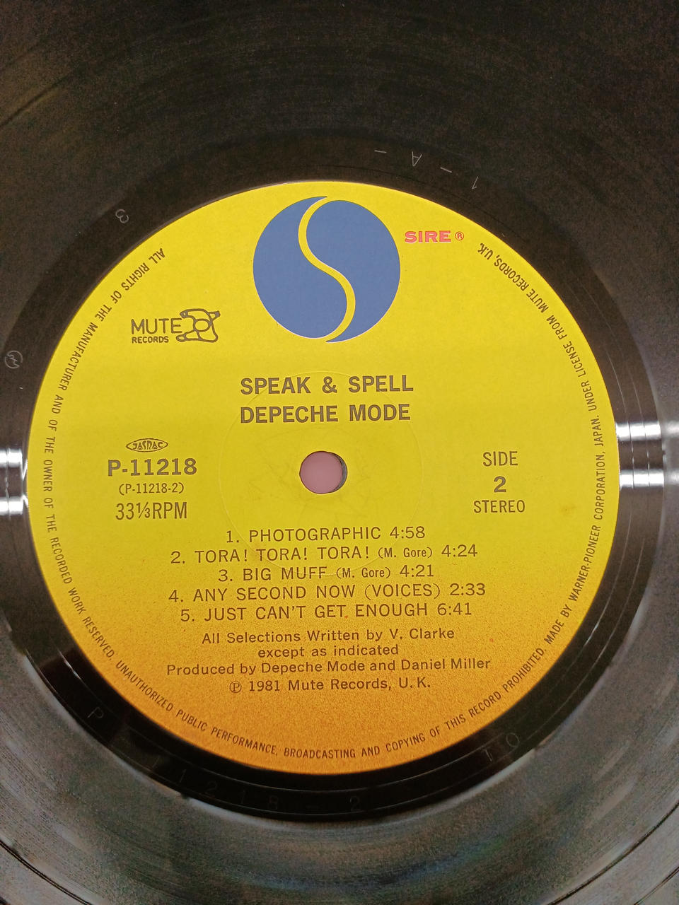 Warner Pioneer Western Music SPEAK&SPELL/DEPECHE MODE
