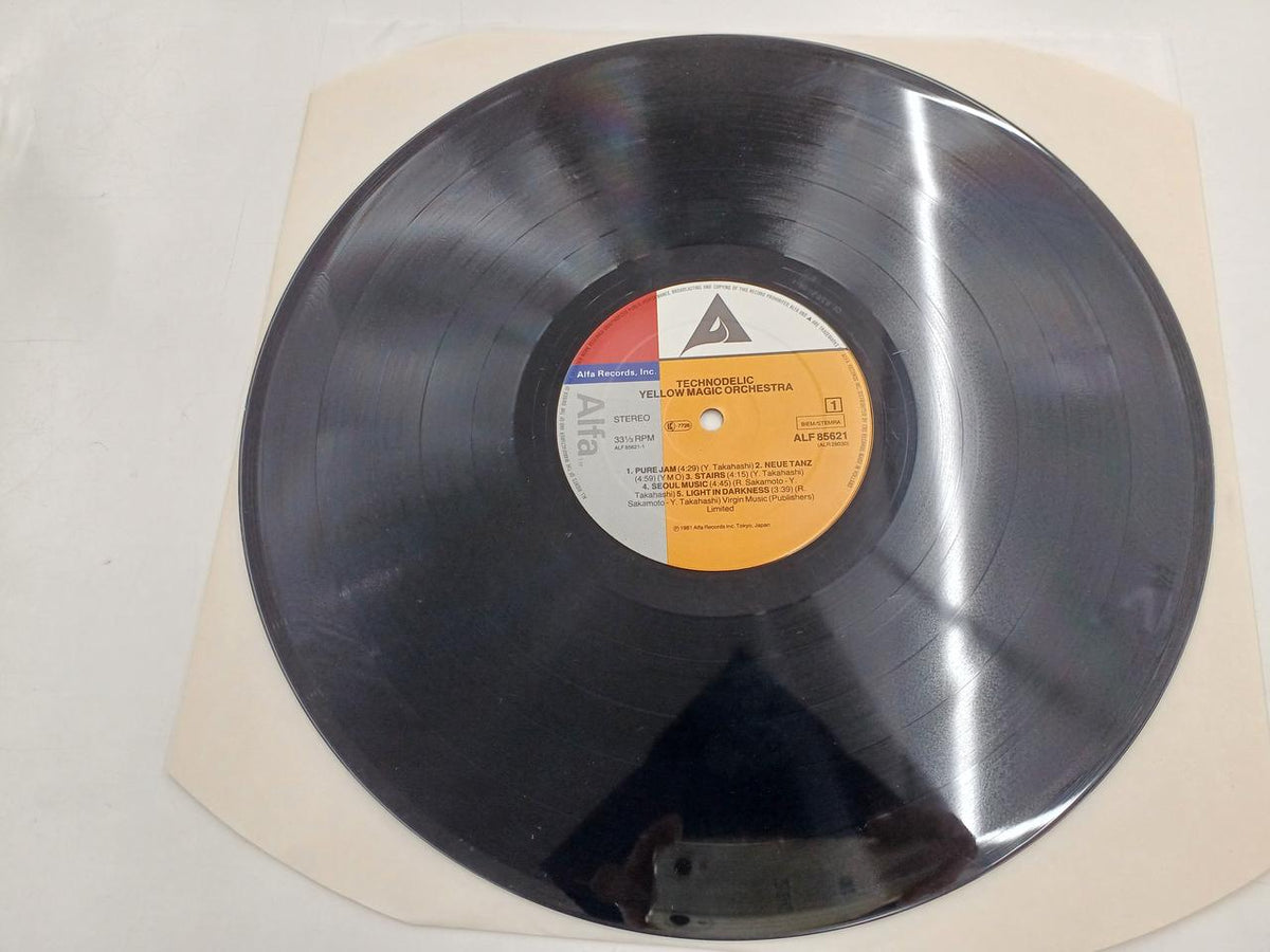 ALFA LP Record (with light scratches) TECHNODELIC / YMO