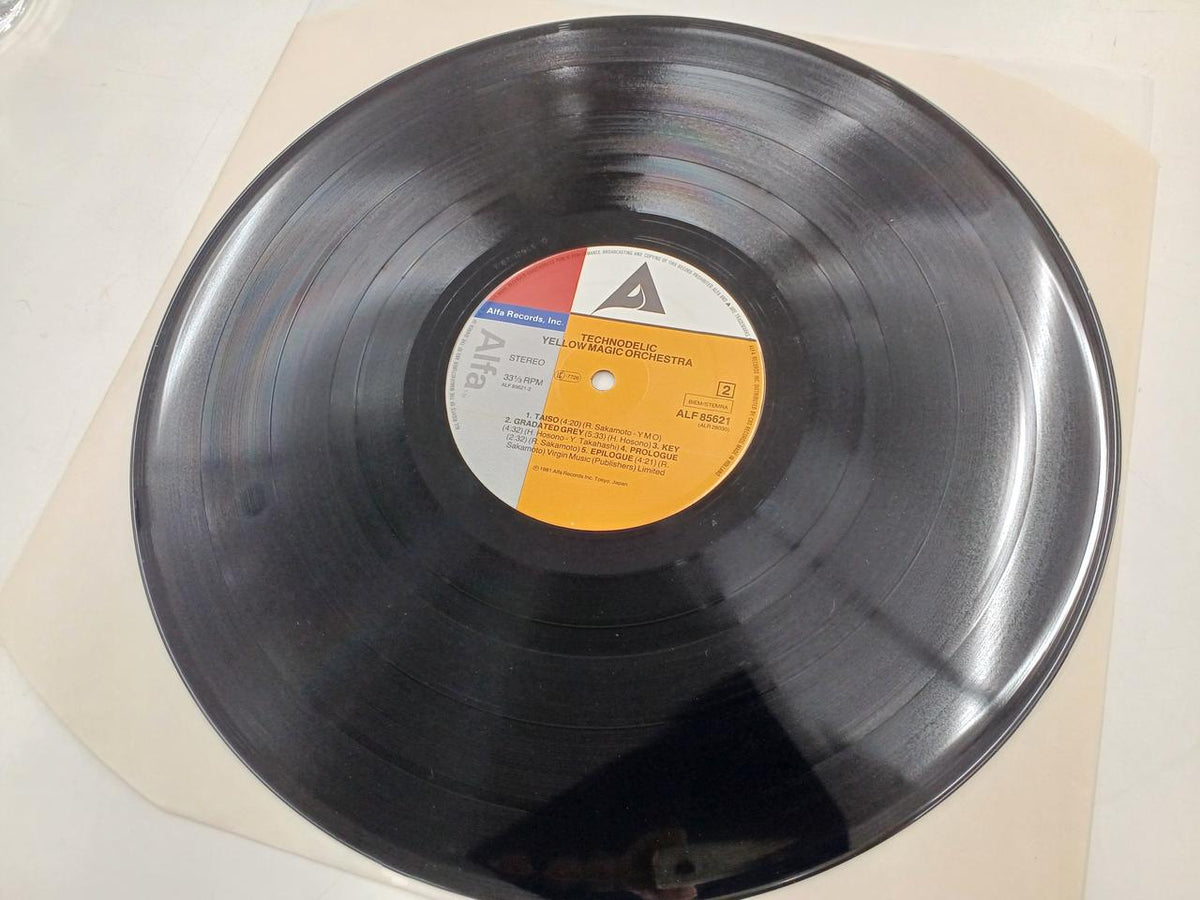 ALFA LP Record (with light scratches) TECHNODELIC / YMO