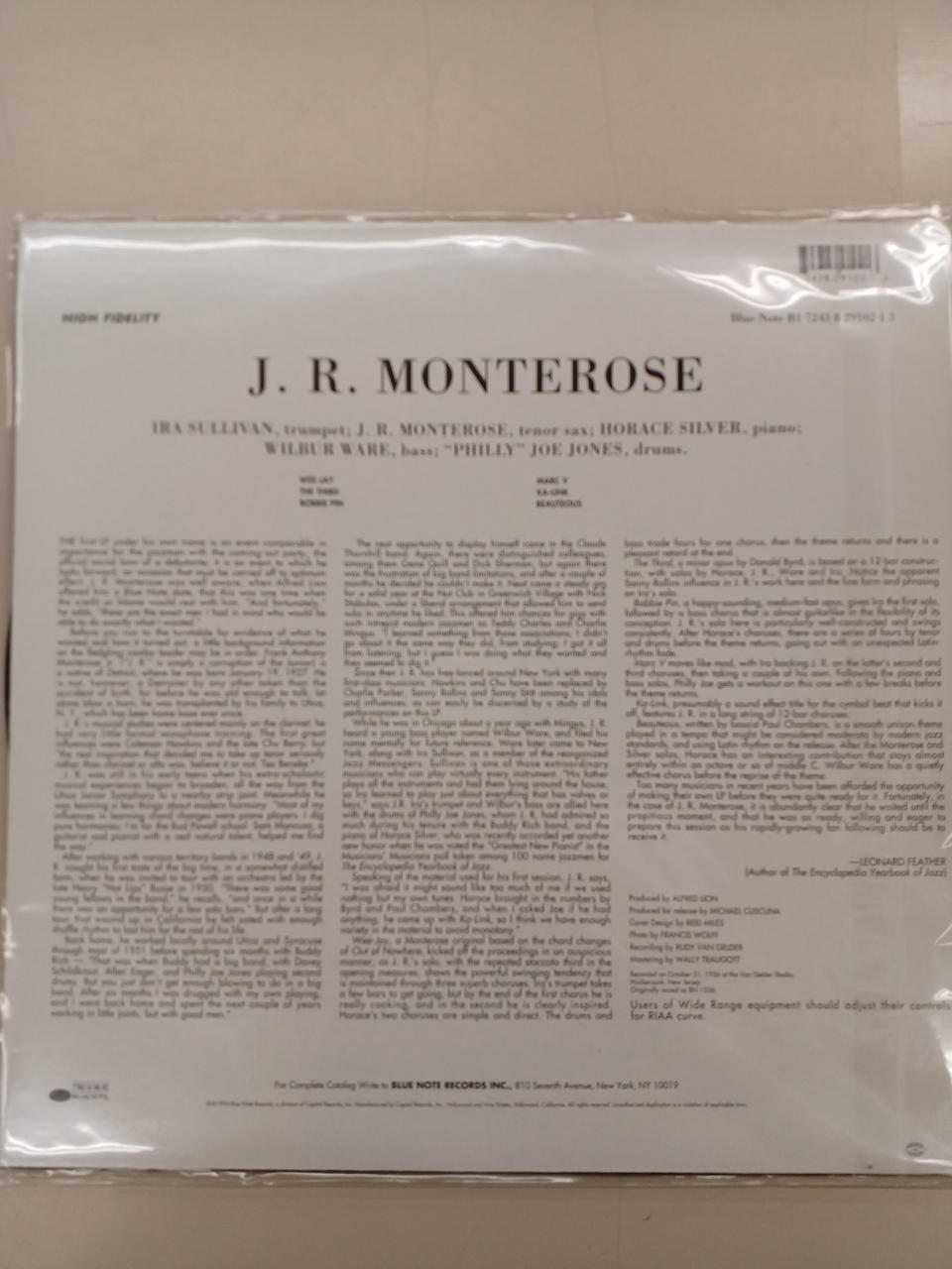 Blue Note Blue Note J.R. MONTEROSE J.R. MONTEROSE