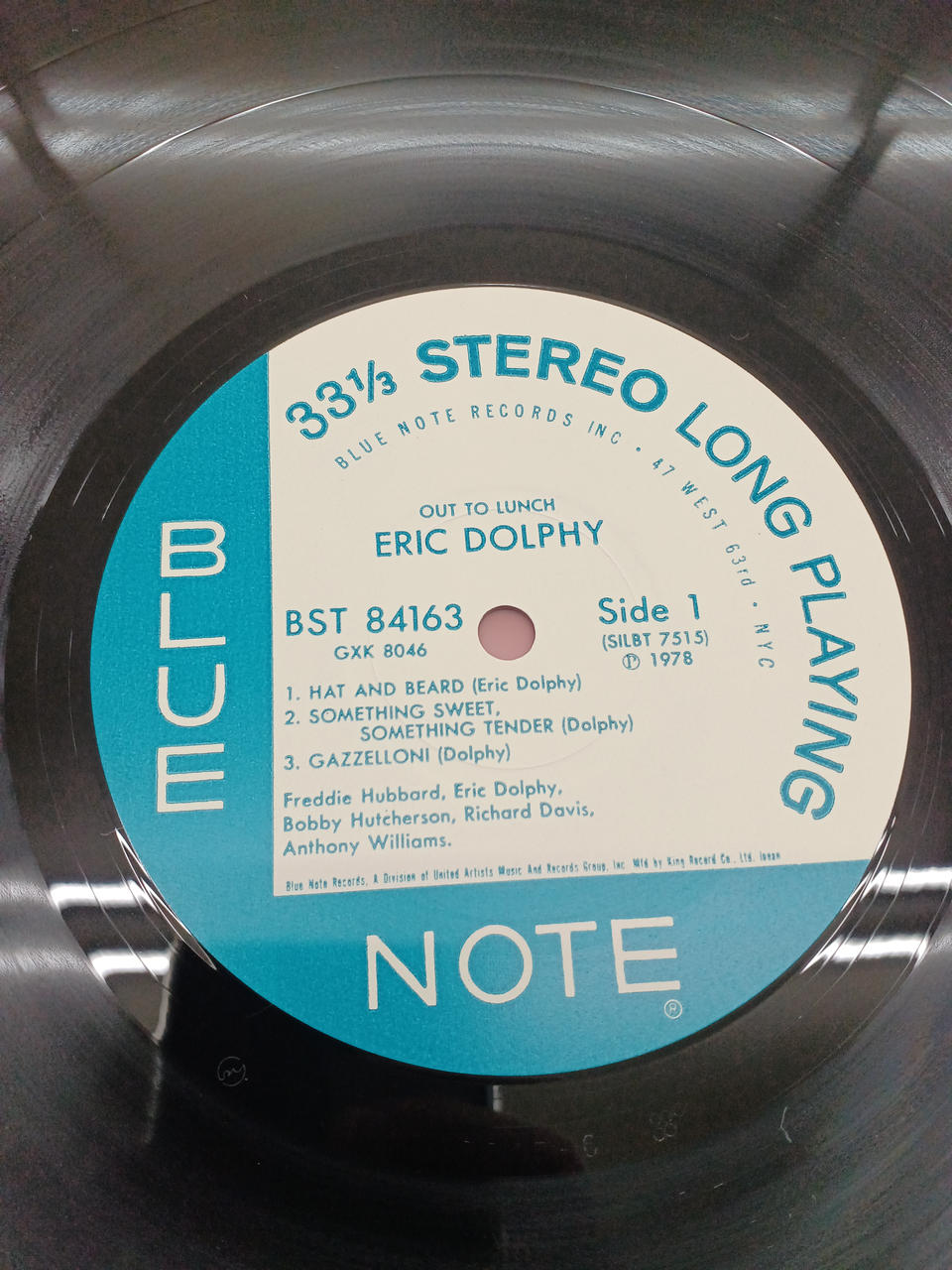 Blue Note JAZZ/fusion Eric Dolphy / Out to Lunch