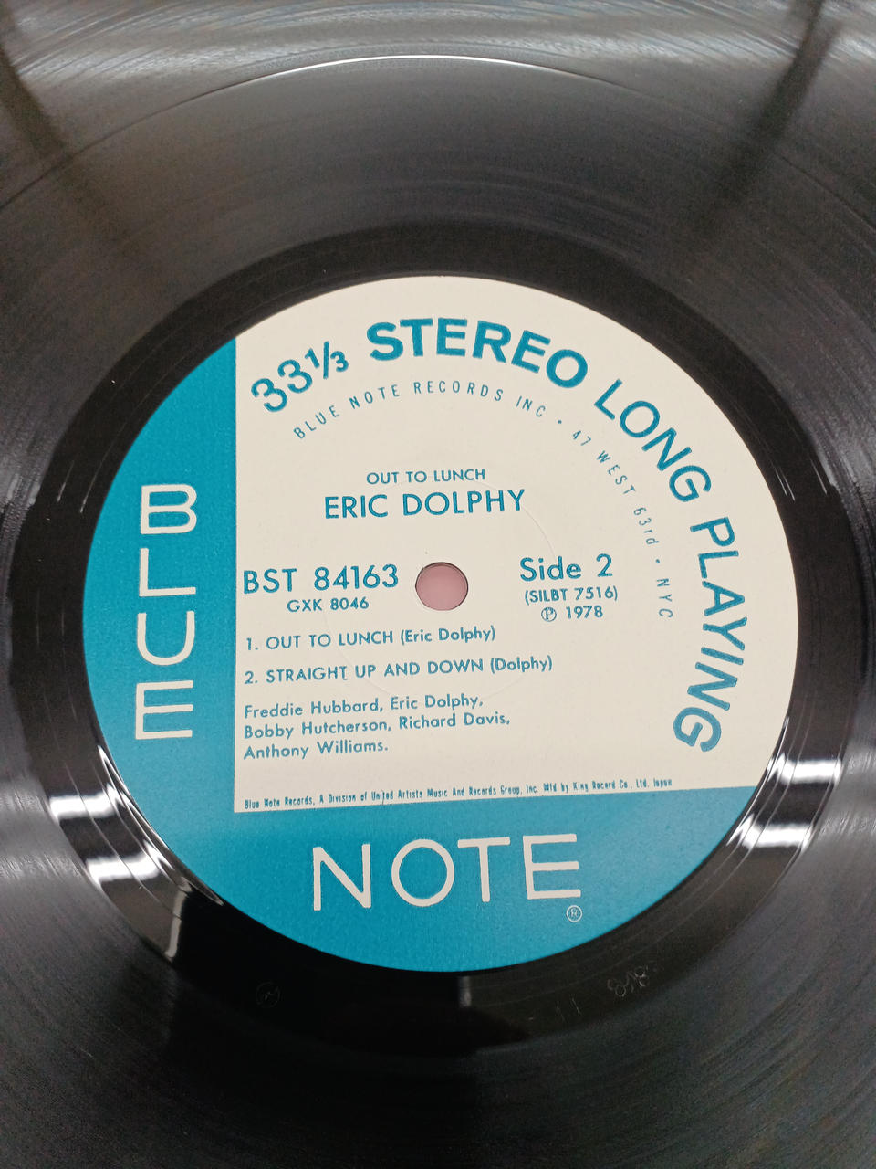 Blue Note JAZZ/fusion Eric Dolphy / Out to Lunch