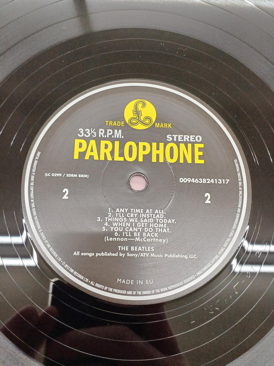 EMI Western Music The Beatles / A HARD DAY'S NIGHT
