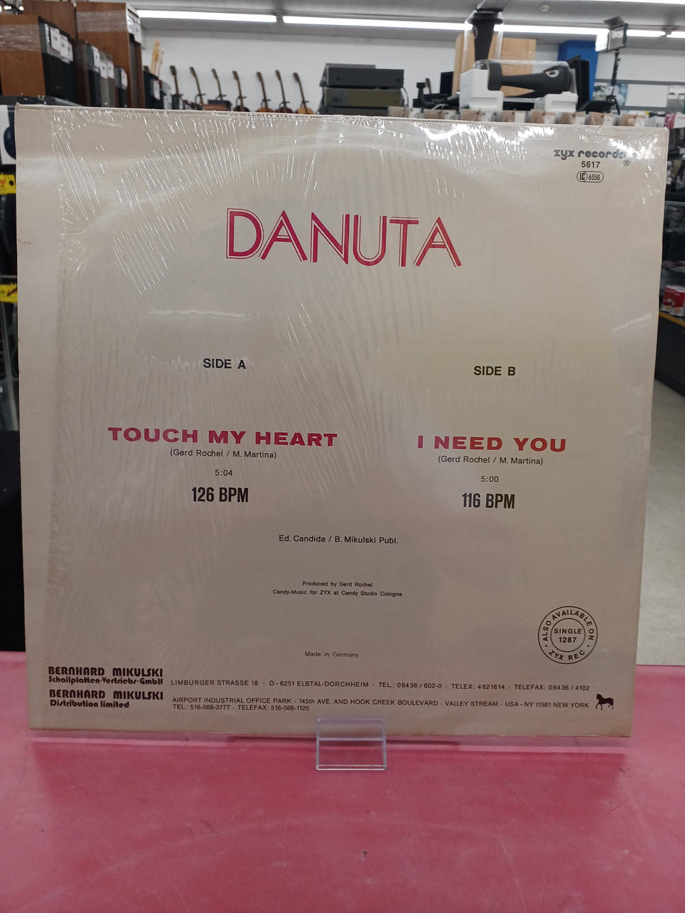 ZYX RECORDS Western Music DANUTA/TOUCH MY HEART