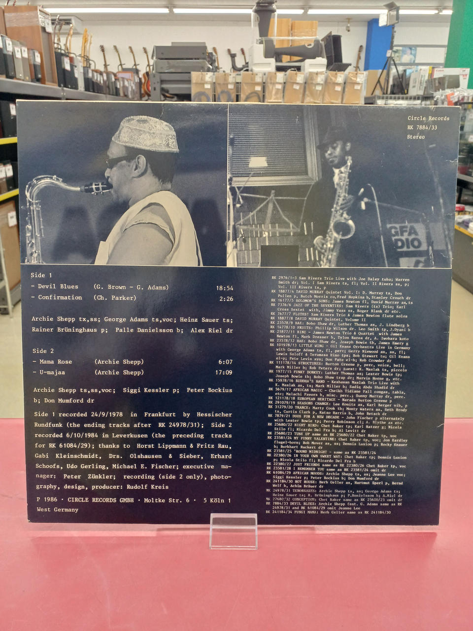 CIRCLE RECORDS JAZZ/fusion: Archie Shepp/DEVIL BLUES
