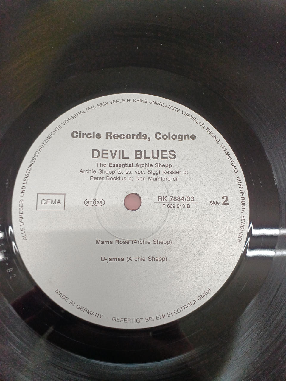 CIRCLE RECORDS JAZZ/fusion: Archie Shepp/DEVIL BLUES