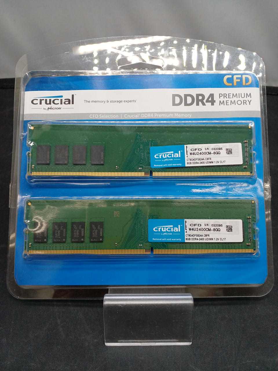 CRUCIAL DDR4-2400 Memory 16GB (8GB*2) W4U2400CM-8GQ