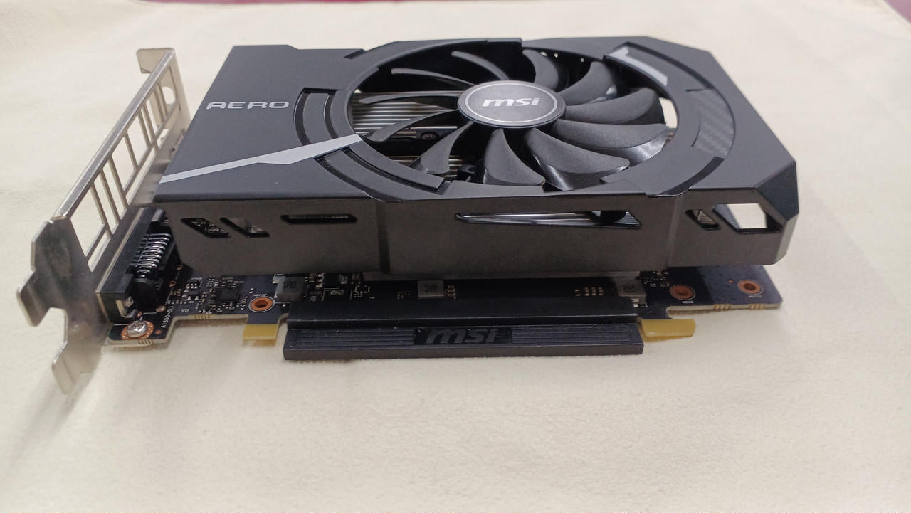 MSI GeForce GTX1650 AERO 美品 MSI Graphics Card: GEFORCE GTX1650AERO ITX 4G | BanzaiHobby