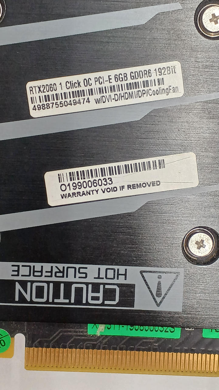 Xianren Zhizhi Graphics Card RTX2060 1CLICK OC PCI-E 6GB