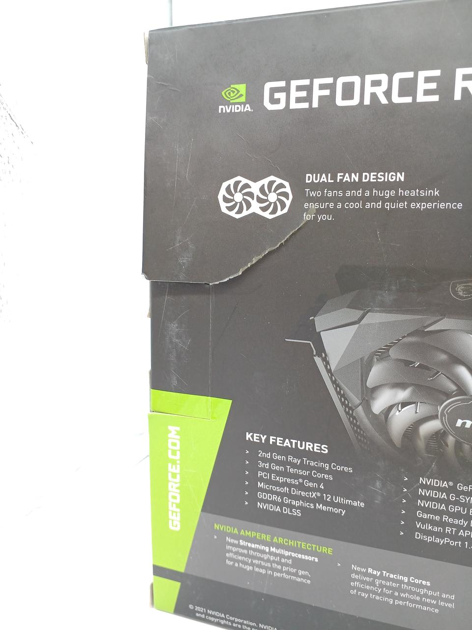 MSI Graphics Board: GEFORCE RTX 3060 VENTUS 2X 8G