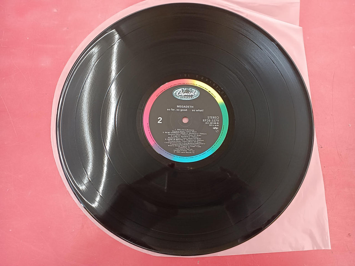 Toshiba EMI Record LP So Far So Good So What / Megadeth