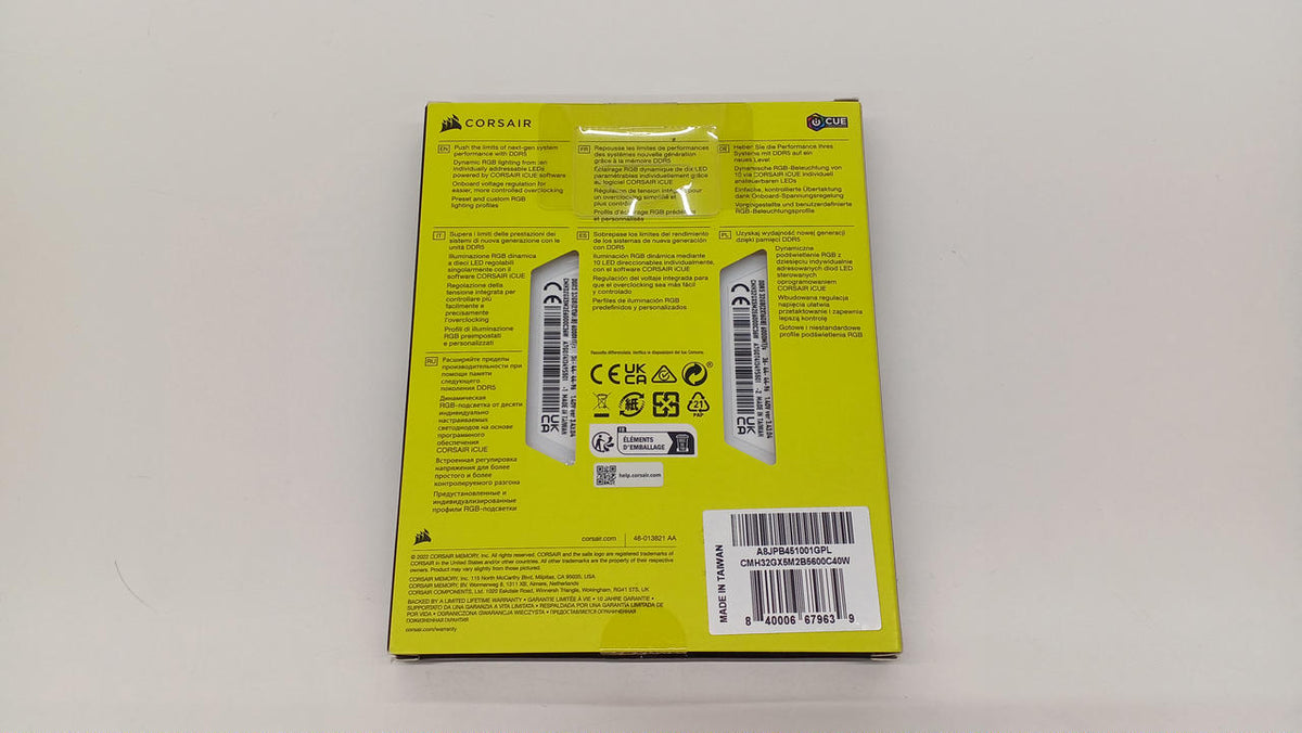 CORSAIR Memory: DDR5 32GB (16GB x 2) VENGEANCE RGB DDR5
