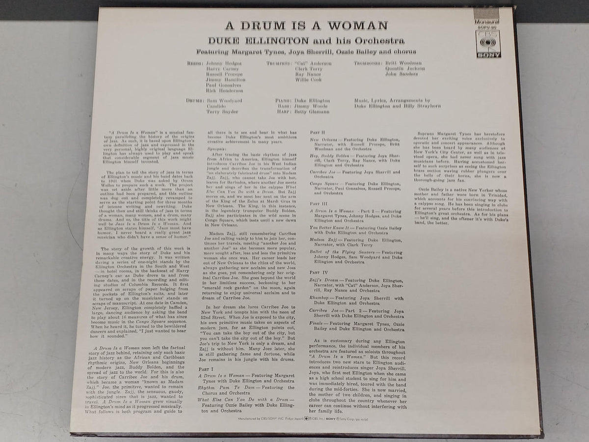 CBS SONY JAZZ Record DUKEELLINGTON / A DRUM IS A WOMA