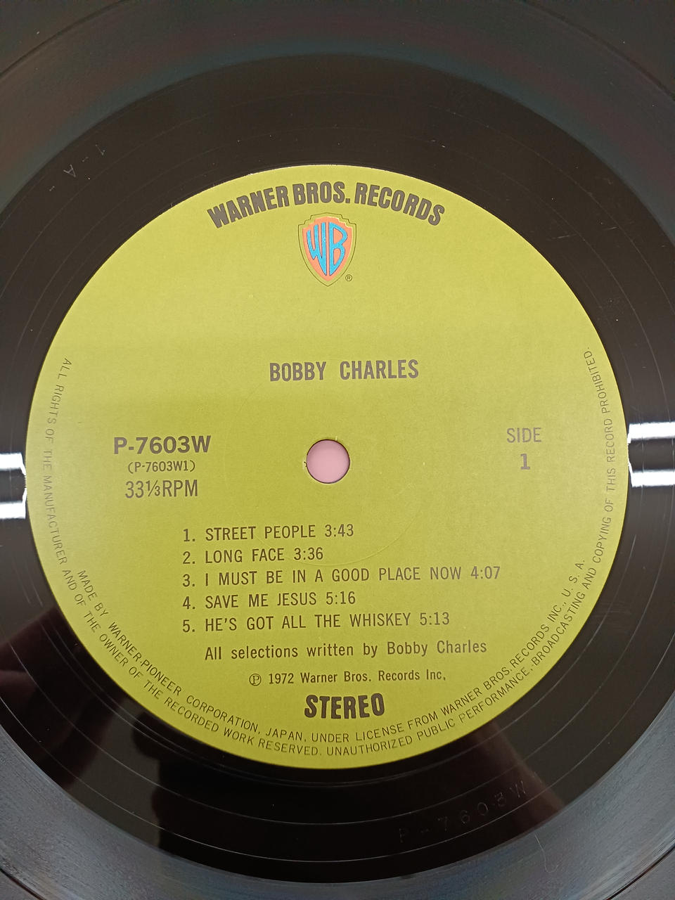 Warner Pioneer Bobby Charles / Bobby Charles Bobby Charles / Bobby Charles
