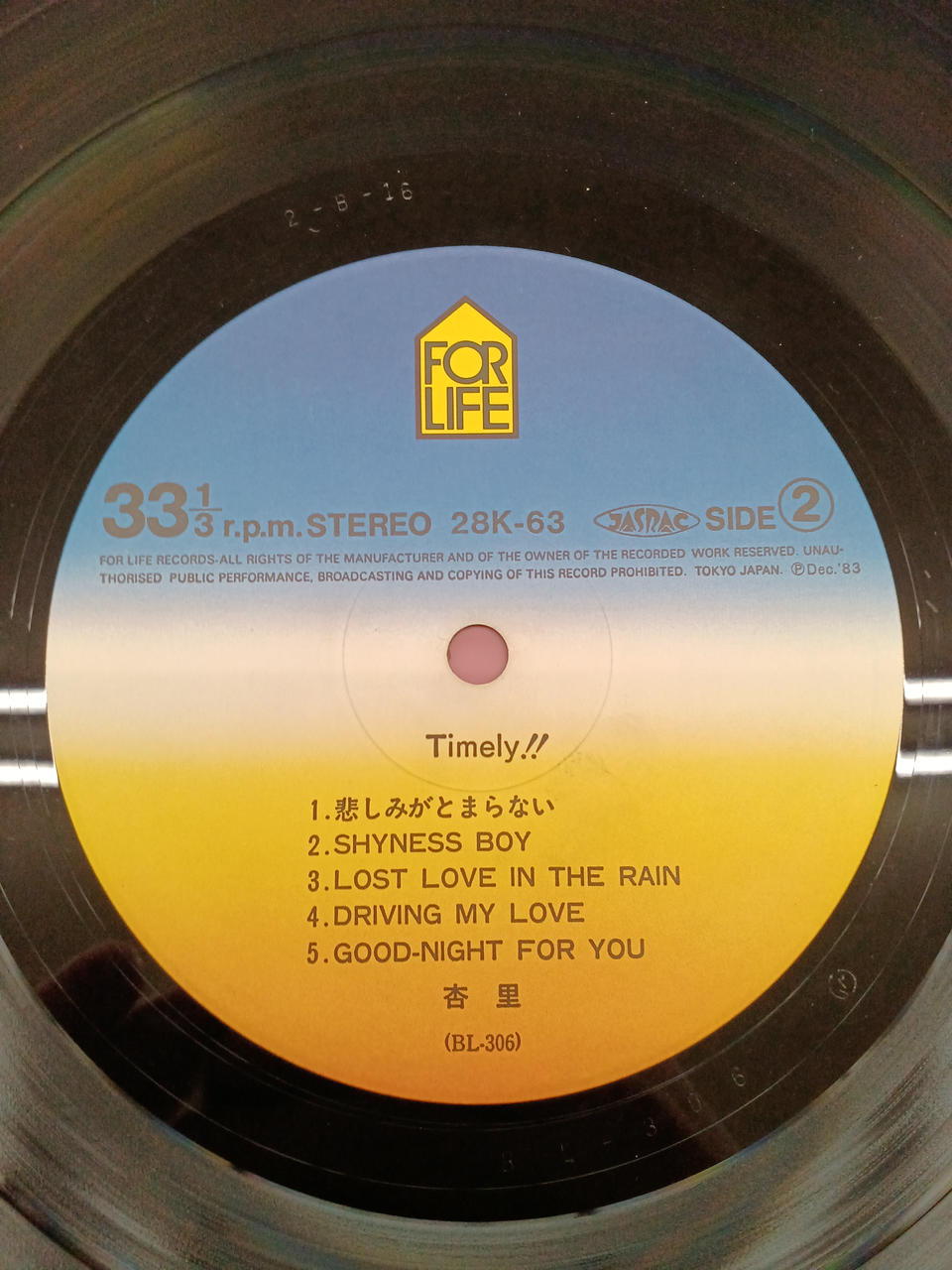 For Life Records Anri / Timely Anri / Timely