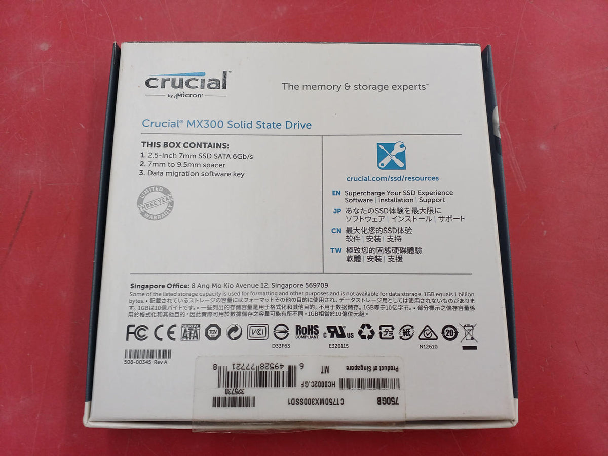 CRUCIAL SSD CT750MX300SSD1