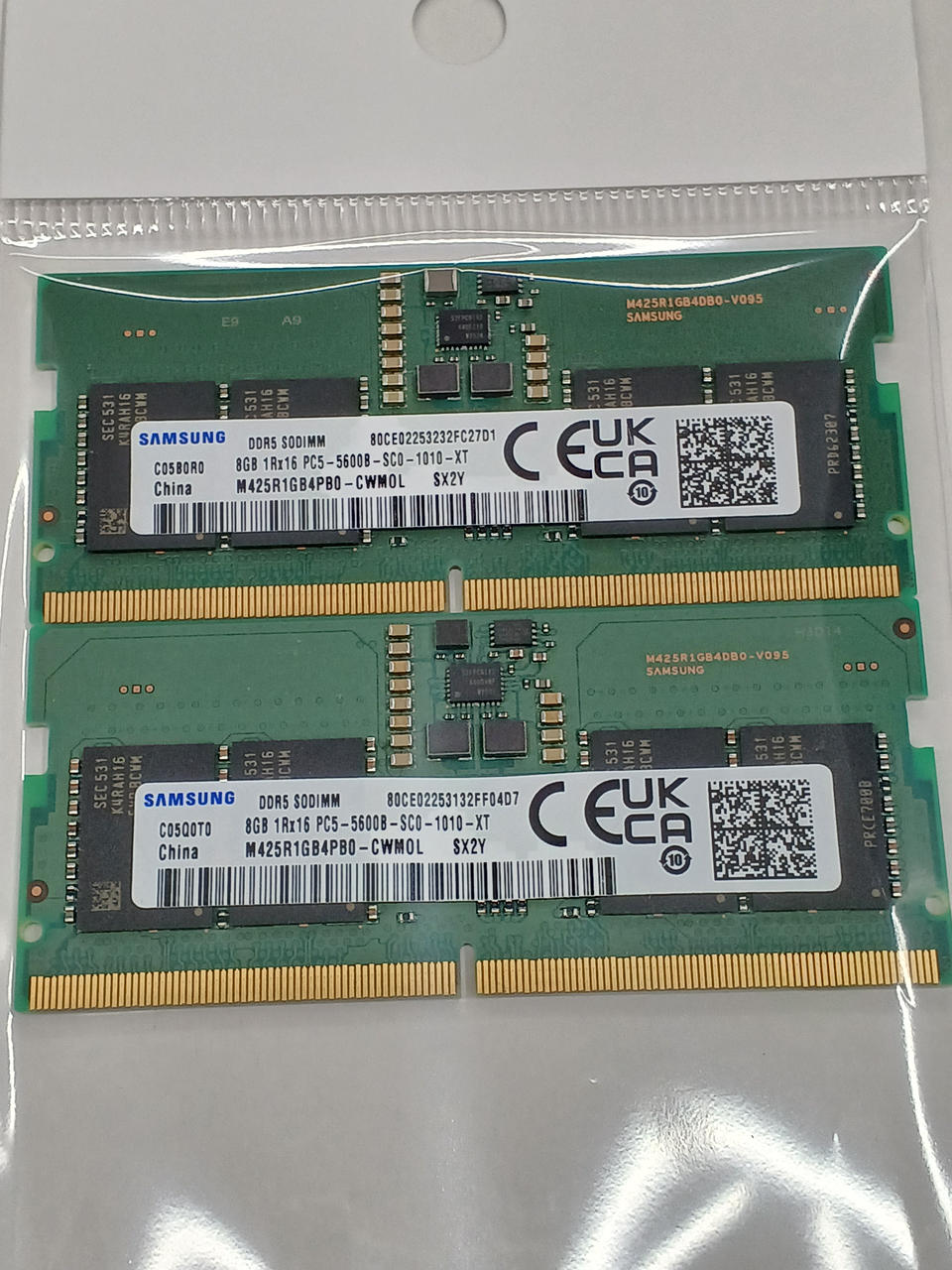 SAMSUNG DDR5-5600 (PC5-44800) 8GB x2 Chips M425R1GB4PB0-CWM0L