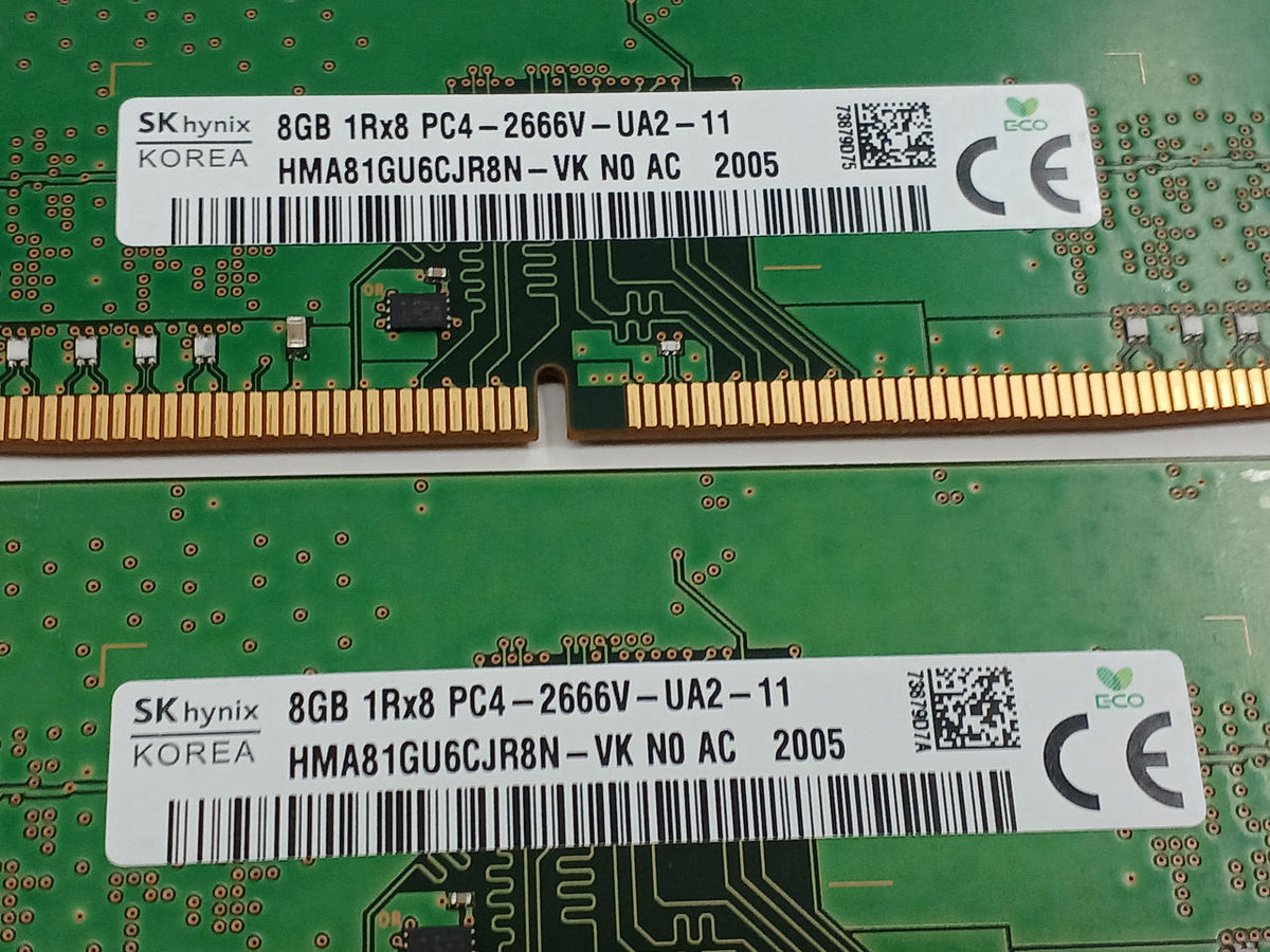 HYNIX DDR4-2666 (PC4-21300) 8GB 2-Module Set HMA81GU6CJR8N-VK