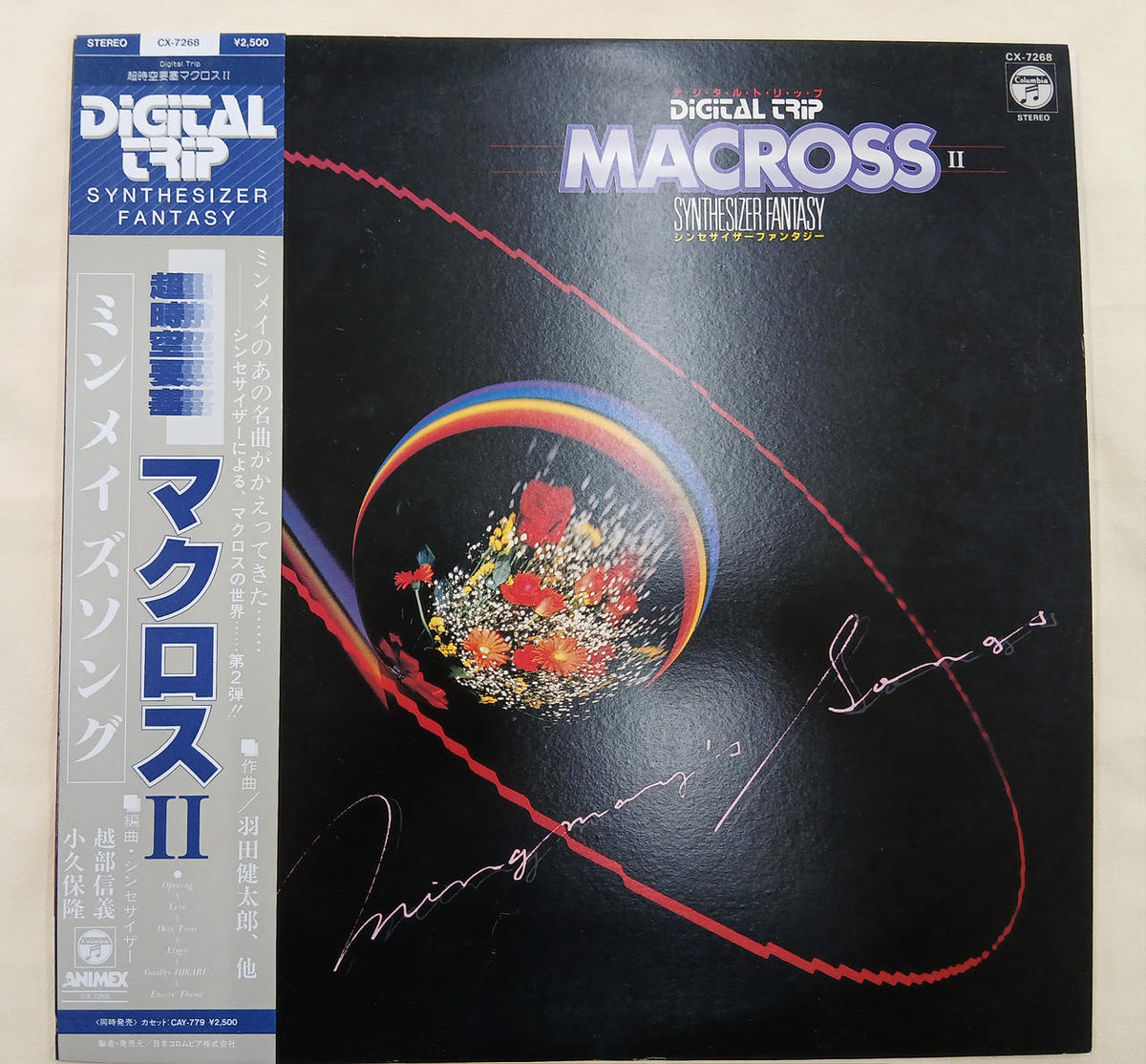 COLUMBIA RECORDS Record Synthesizer Fantasy Macross II Minmaze Song