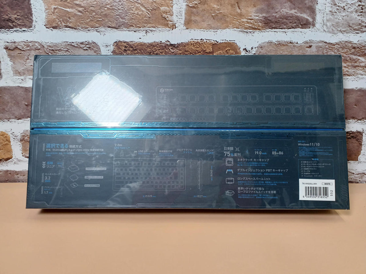 ELECOM [Unopened] Gaming Keyboard TK-VK520LLWH
