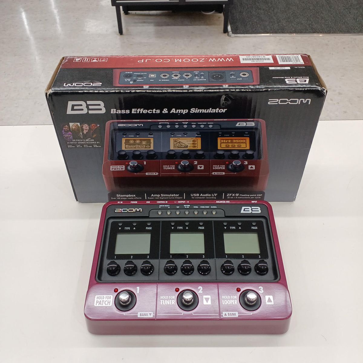 ZOOM Multi-Effects Pedal B3