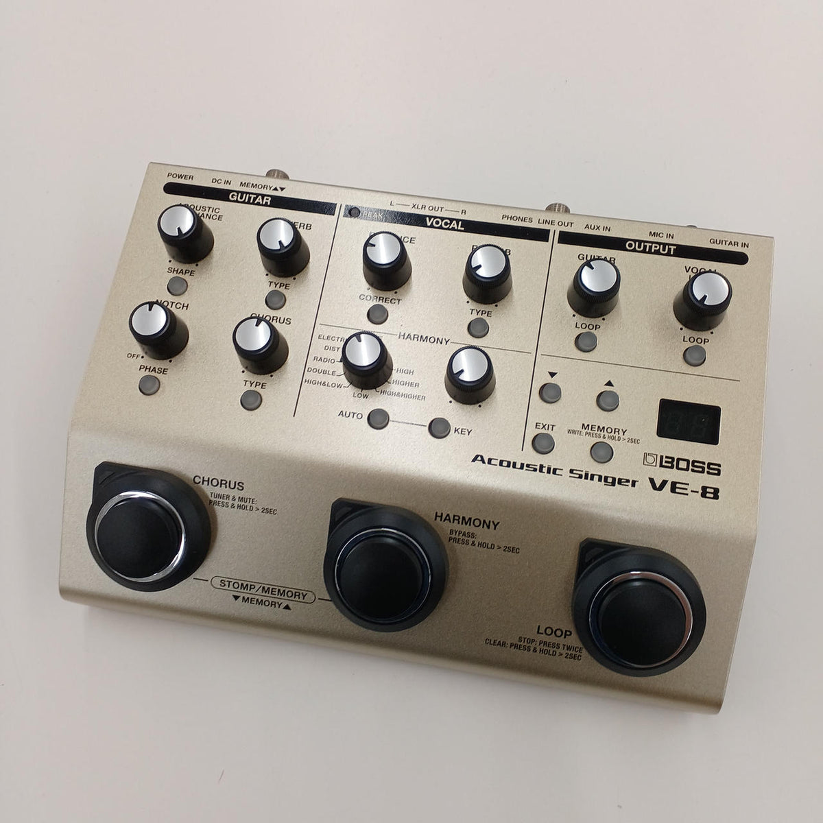 BOSS Effector for Solo Performance-/Ruper VE-8