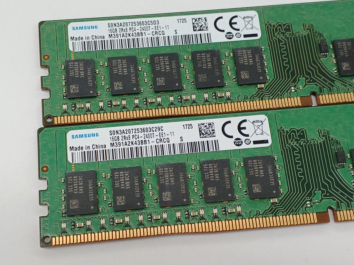 SAMSUNG DDR4-2400/16GB x2 Cards for Server M391A2K43BB1-CRCQ