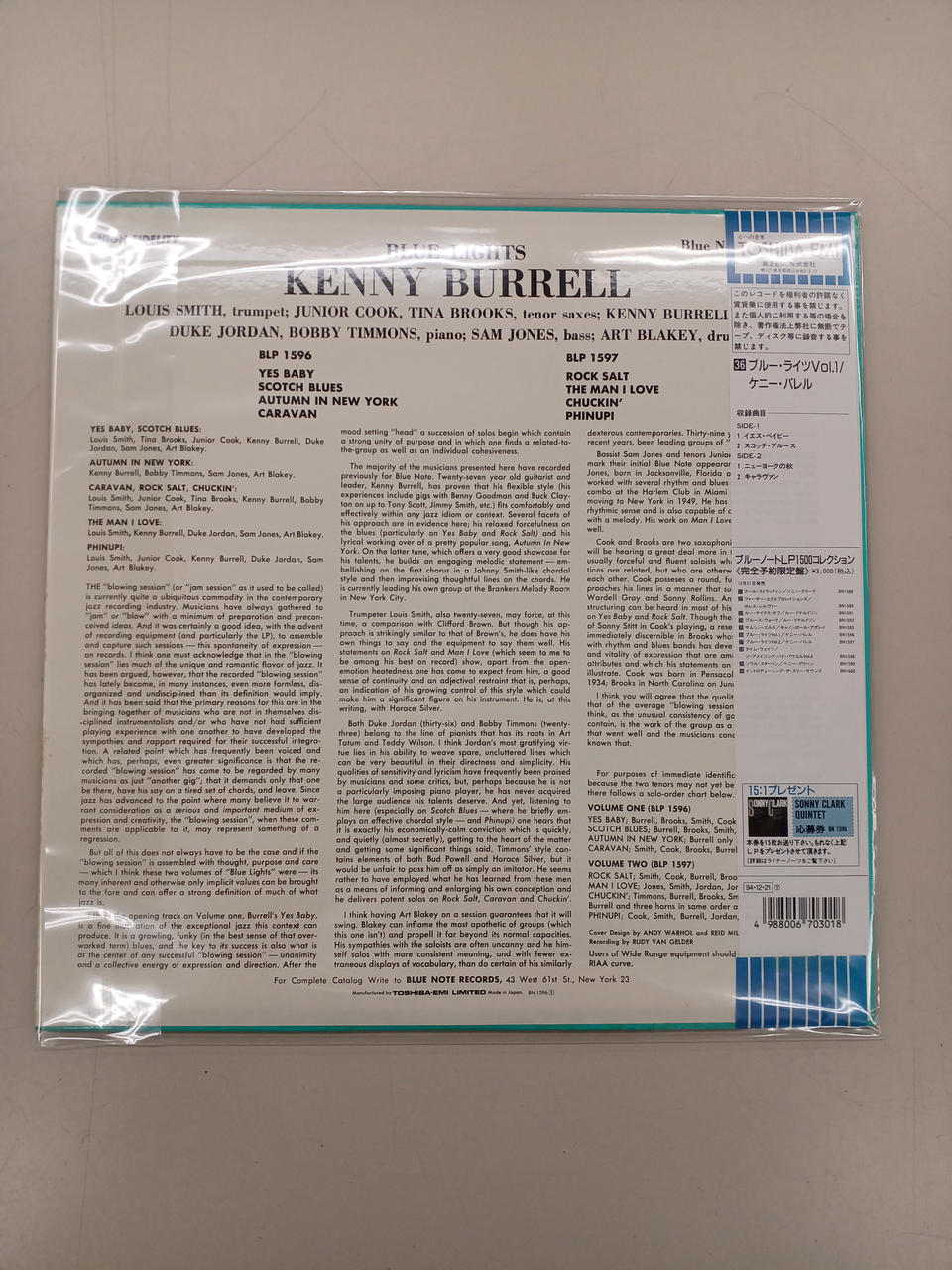 BLUE NOTE BLUENOTE VOL.1 / Kenny Barrel BLUENOTE VOL.1 / Kenny Barrel