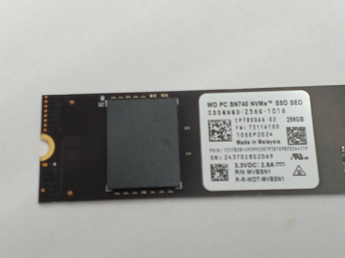 WESTERN DIGITAL M.2 NVME SSD SN740 (M.2 2280) 256GB