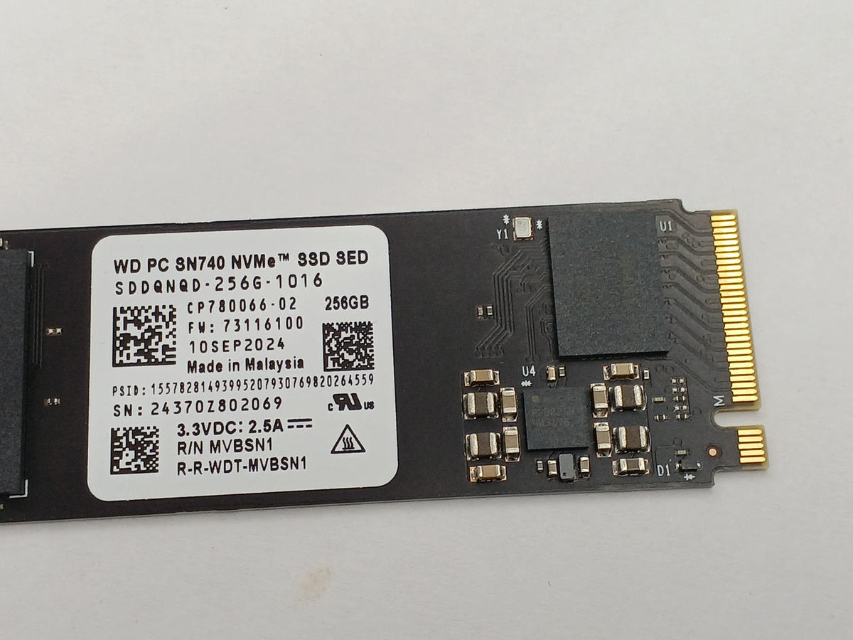 WESTERN DIGITAL M.2 NVME SSD SN740 (M.2 2280) 256GB