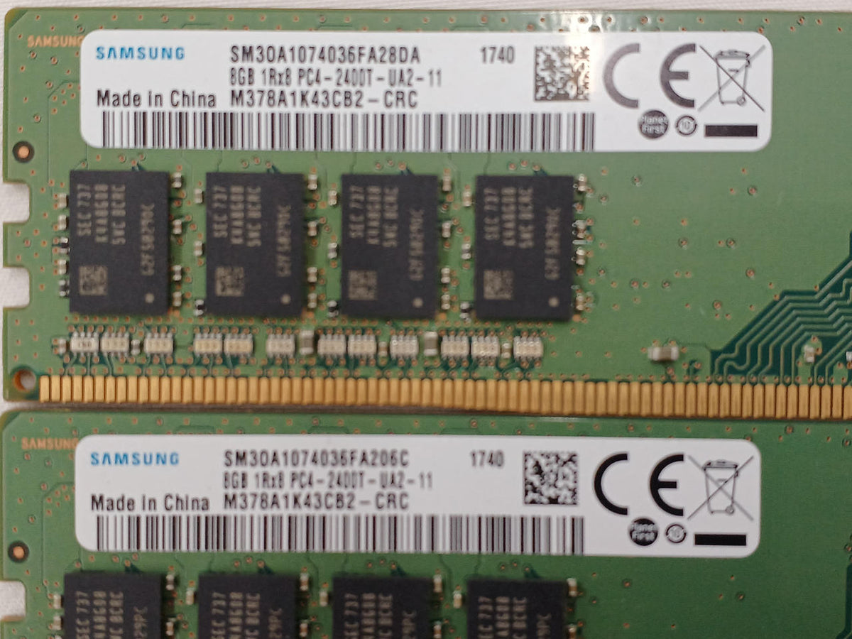 SAMSUNG DDR4 Memory 8GB x2 M378A1K43CB2-CRC