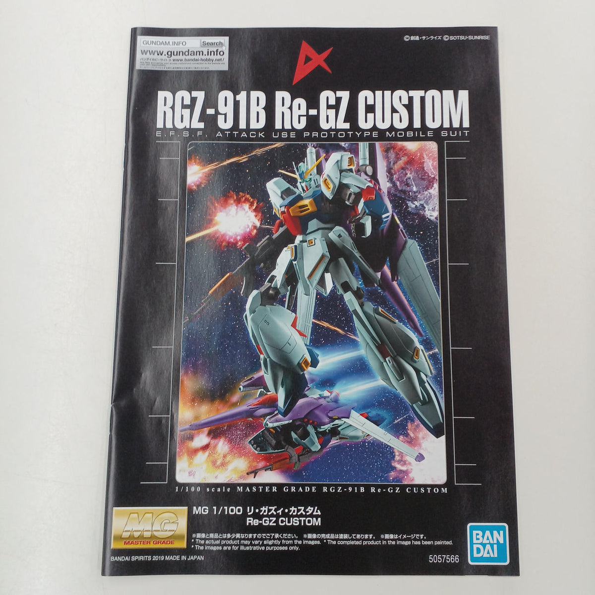 BANDAI Mobile Suit Gundam: Char's Counterattack MSV MG RGZ-91B Re-Gazi Custom