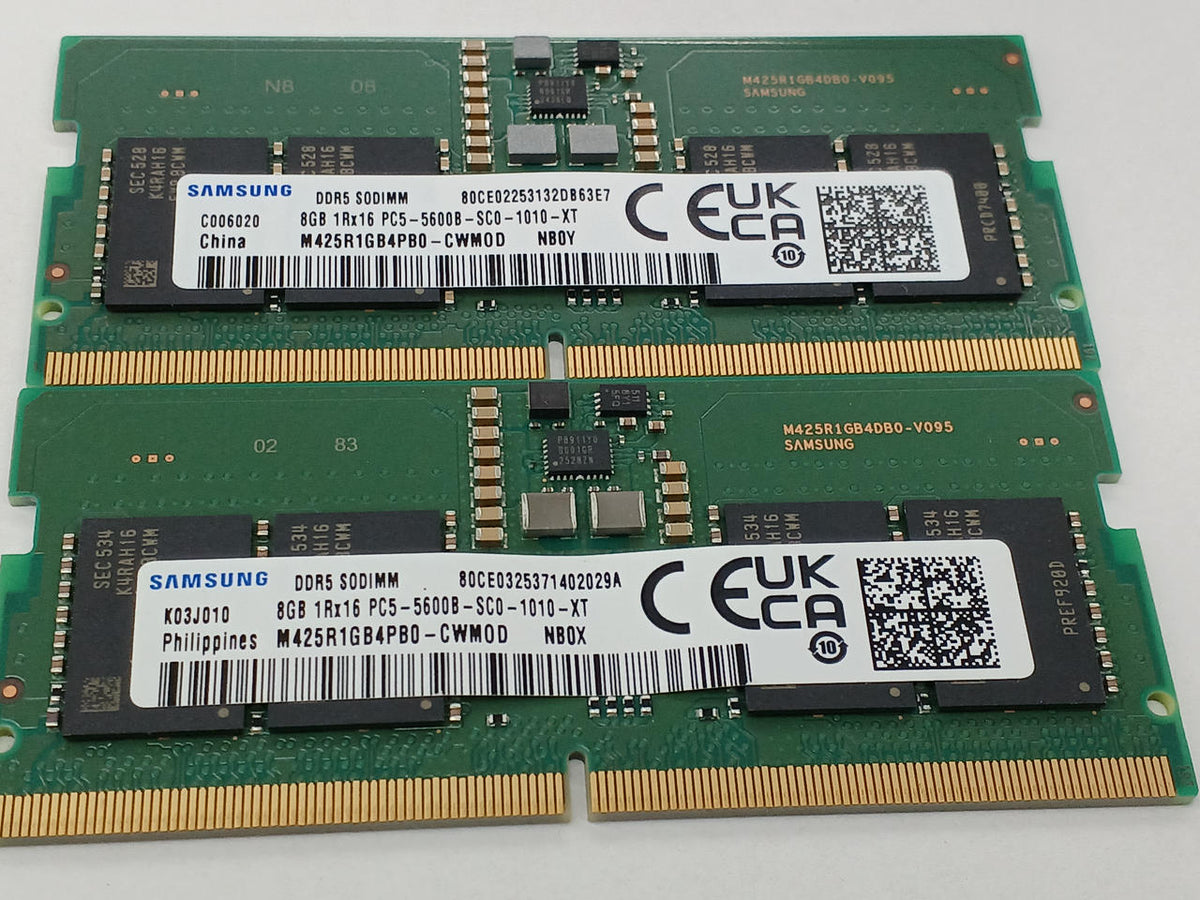 SAMSUNG PC5-44800 (DDR5-5600B) 8GB 2 Sticks M425R1GB4PB0-CWM0D