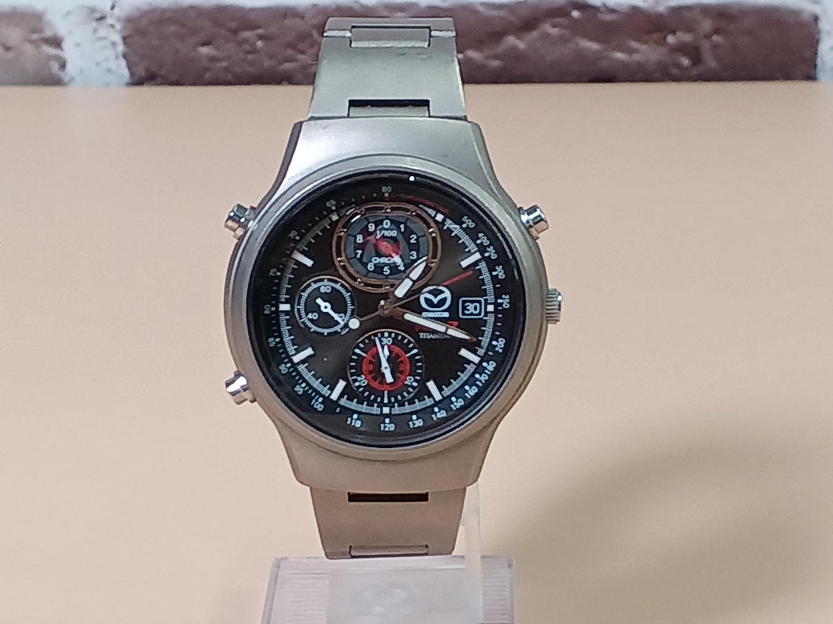 SEIKO Wristwatch MAZDA RX-7 Limited Model YM56-0A30