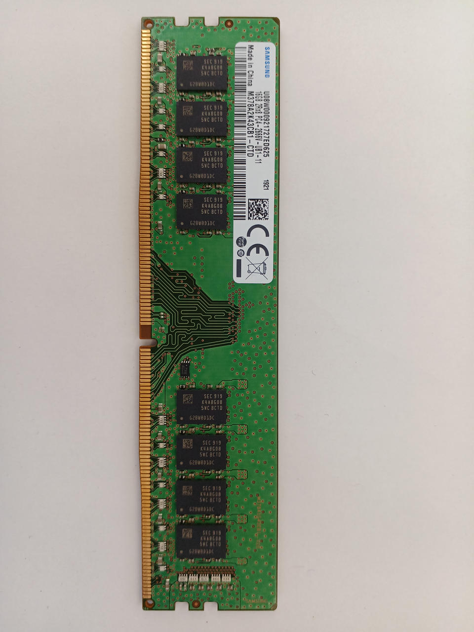 SAMSUNG DDR4 Memory 16GB M378A2K43CB1-CTD