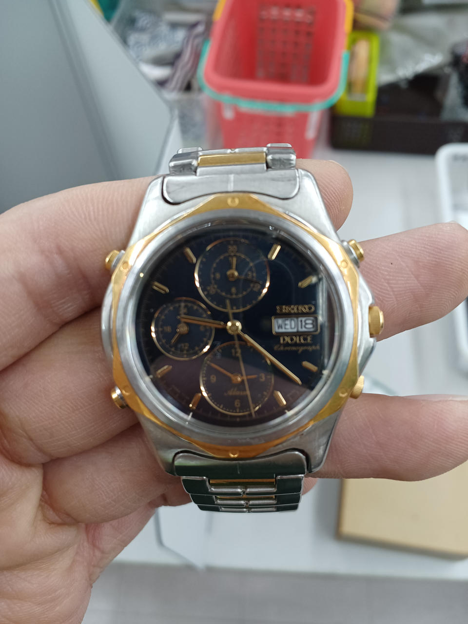 SEIKO Quartz Wristwatch 7T39-6A30