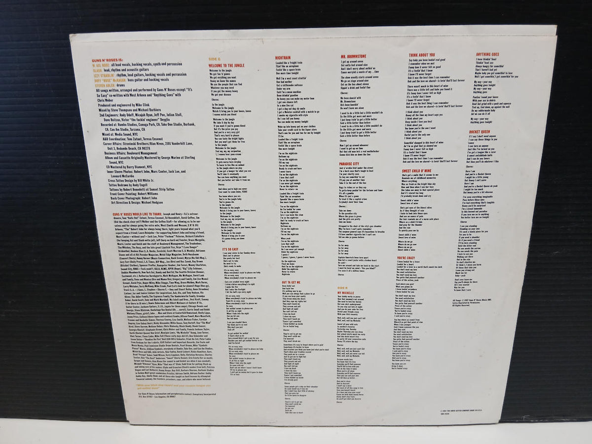 unclear Record: APPETITE for DESTRACTION
